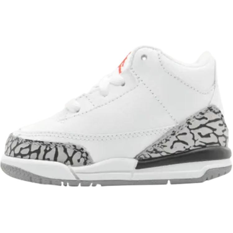 Air Jordan 3 Retro TD White Cement Baby Sneakers Fire-Red-Cement-Grey-Black 832033-105 22