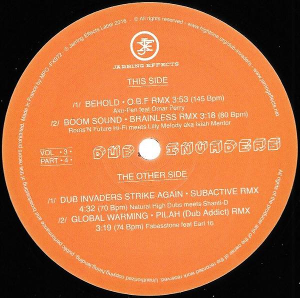

12inch Record DUB INVADERS - Vol 3 Part 4 FX972 Jarring Effects 2016 France Reggae, Ska & Dub Used
