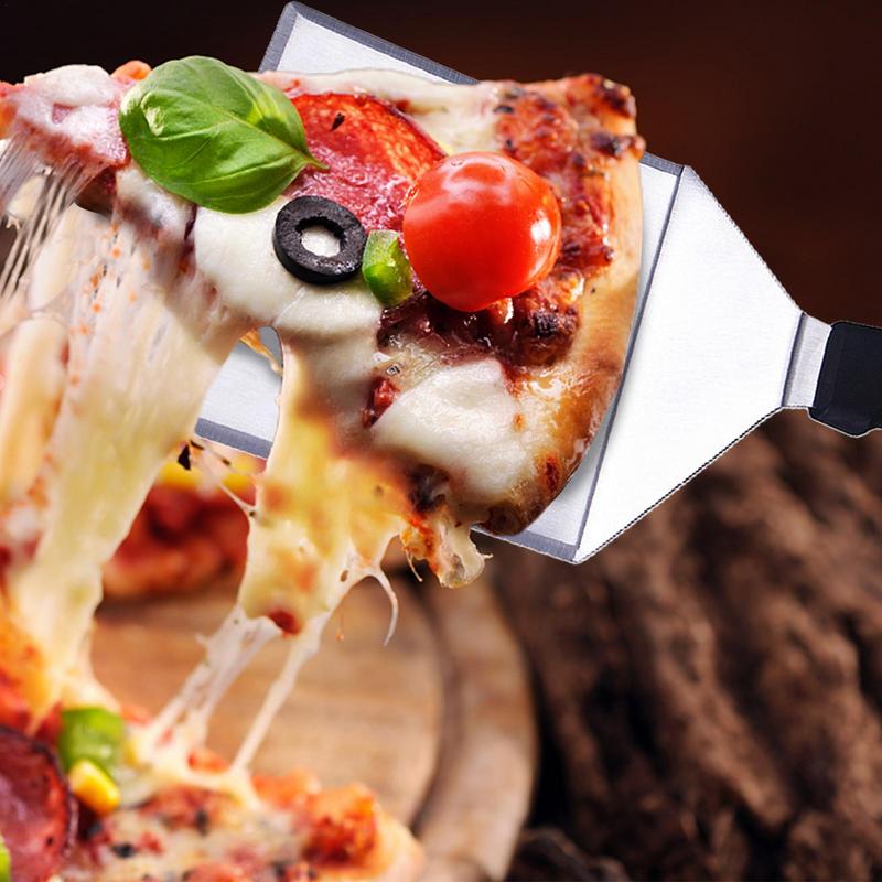 Pizza Spatula Pizza Scraper Shovel Paddle Stainless Steel Pizza Turning Peel Oven Accessories Pizza Spatula Tools For Cake Dough