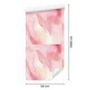 Ink Coral, White and Powder Pink Wallpaper for Living Room and Bedroom 50x1000