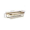 30cm Solid Copper Shower Basket Bath Soap Shampoo Storage Holder Wall Mount Bathroom Shelf