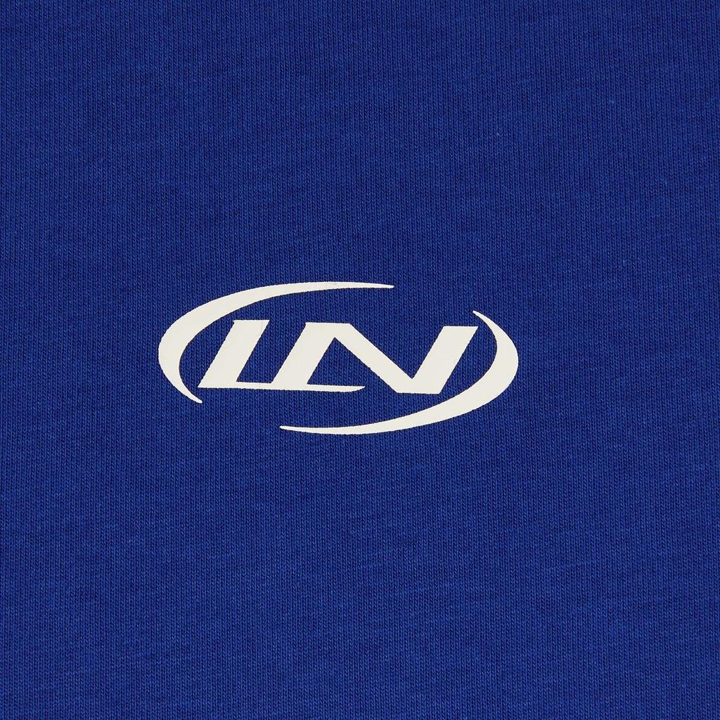 Li Ning Loose Fit Round Neck Letter Print Couple T-Shirt Unisex Tops ATSW263-6