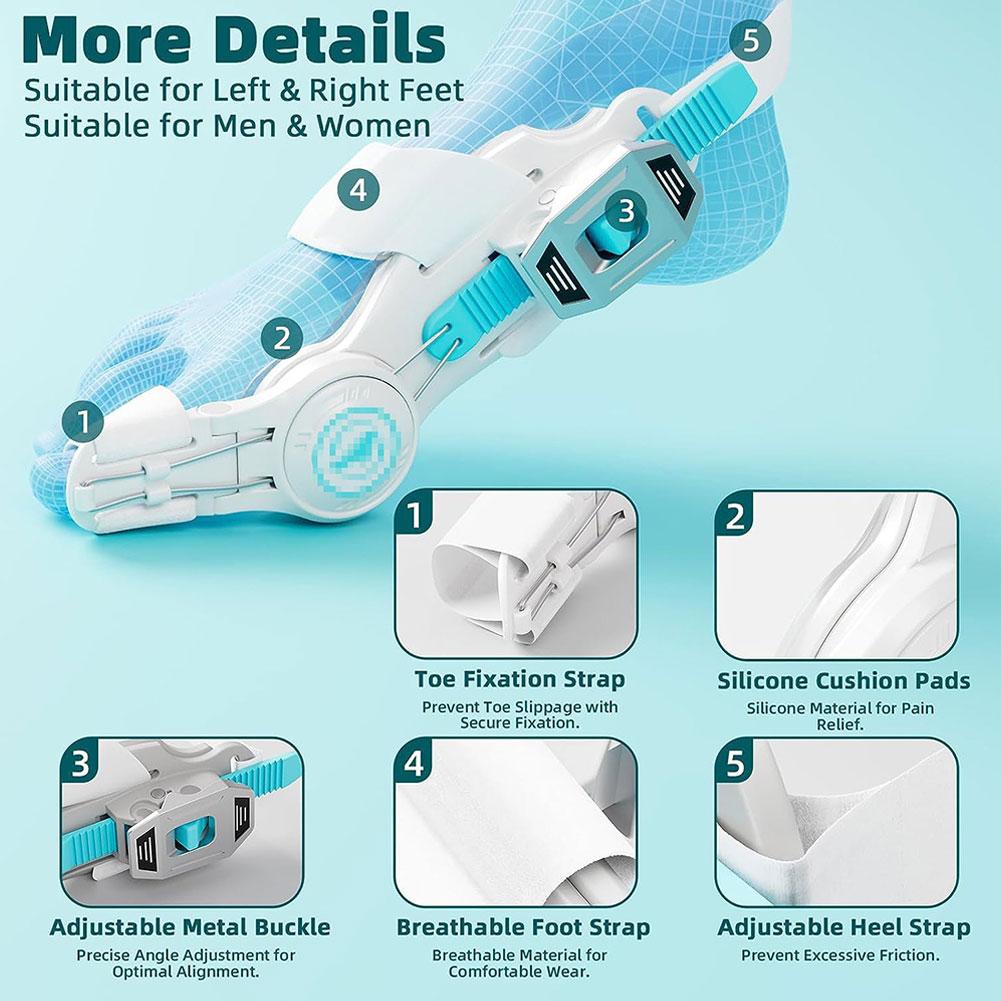 Bunion Corrector For Left And Right Big Toe Adjustable Bunion Splint For Bunion Relief Orthopedic Toe Straightener