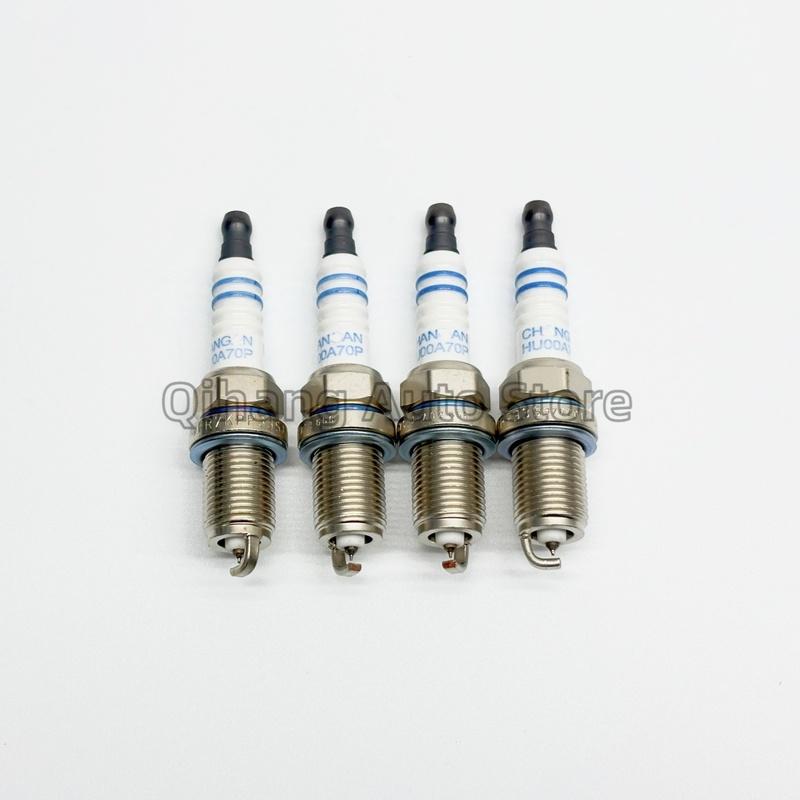 4pcs Dual Iridium Spark Plugs for Chinese CHANGAN CS75 SUV 1.8T 2.0 JL486 Engine Autocar Motor Part K002-1600 3707010-A02