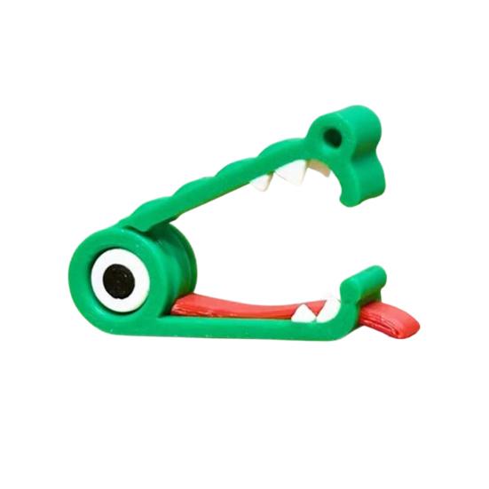 1/2/3/4/5Pcs 3D Printed Crocodile Cable Organizer Reusable Earphone Charging Cable Power Cord Holder Clip Fixator Keeper Wire Management Tools