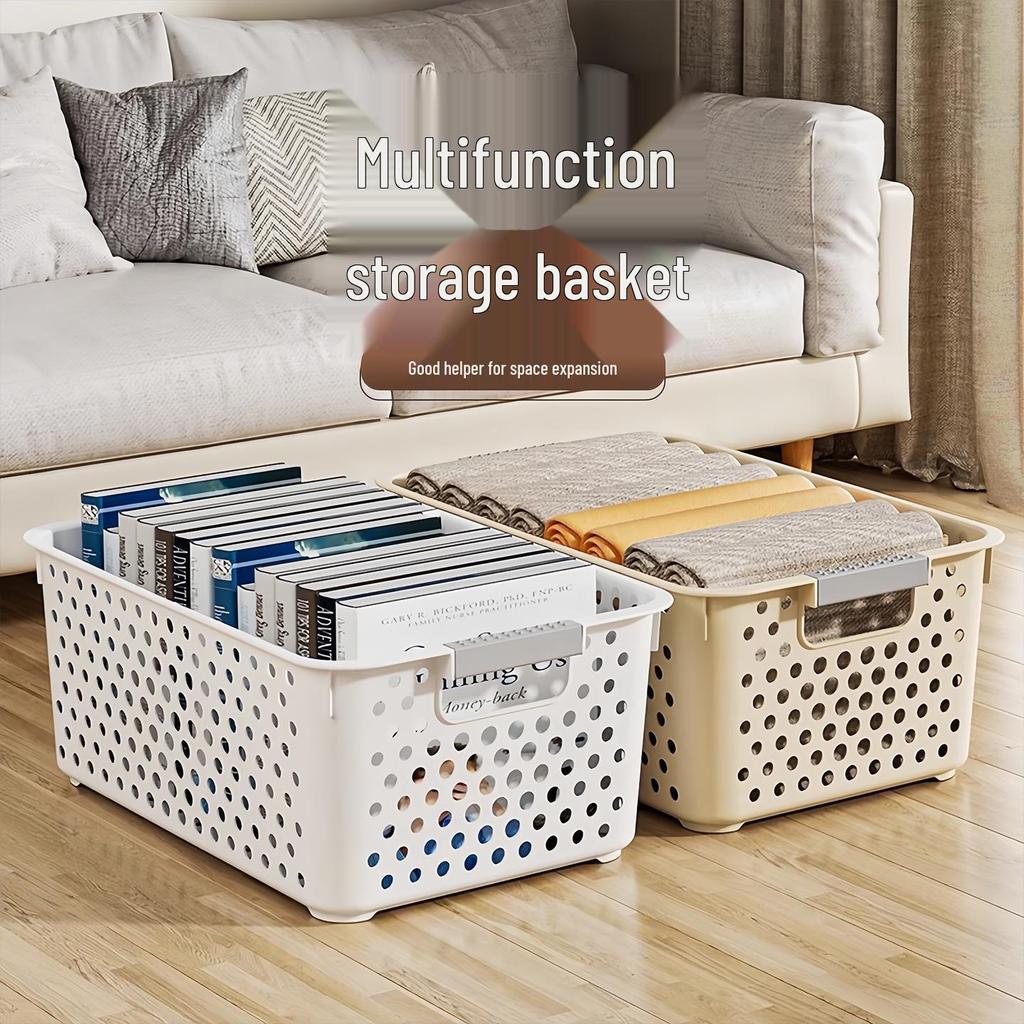 Pusty Kosz do Przechowywania Przekąsek i Zabawek - Duży, Pogrubiony Plastikowy Pojemnik do Użytku Domowego