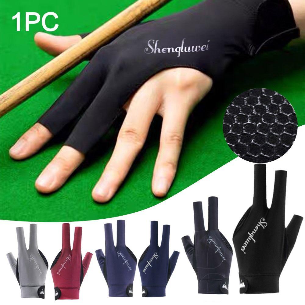 

Non Slip Billiards Glove Left Hand Snooker Billiard Glove Three Fingers Glove Fitness Accessories