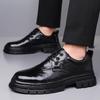 Classic Dress Flats 2025 New Leather Mens Oxford Shoes High Quality Non-slip Man Casual Shoes Comfortable Formal Dress Footwear