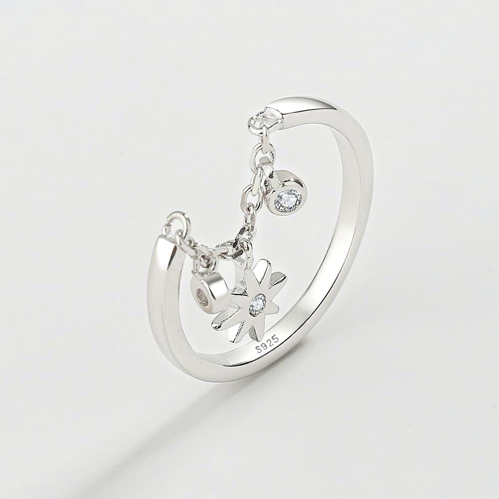 

Кольцо из стерлингового серебра 925 пробы для женщин, маленький циркон, солнечный цветок, помолвка, свадебный подарок, ювелирные изделия, свадебные украшения 8 серебряный