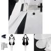 Akame Ga Kiru! Esdese Cosplay Costume Set Black And White Anime Outfit For Women S M L Xl Xxl Sizes