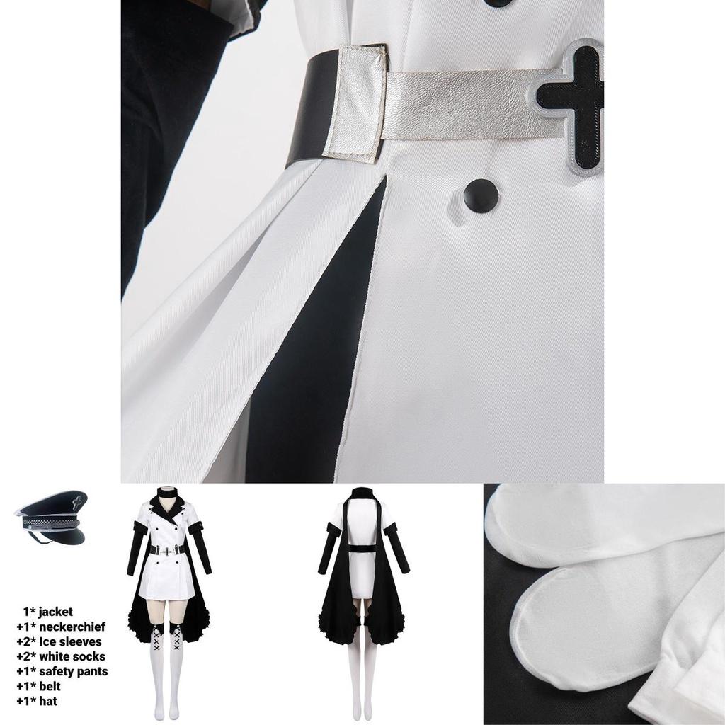 Akame Ga Kiru! Esdese Cosplay Costume Set Black And White Anime Outfit For Women S M L Xl Xxl Sizes