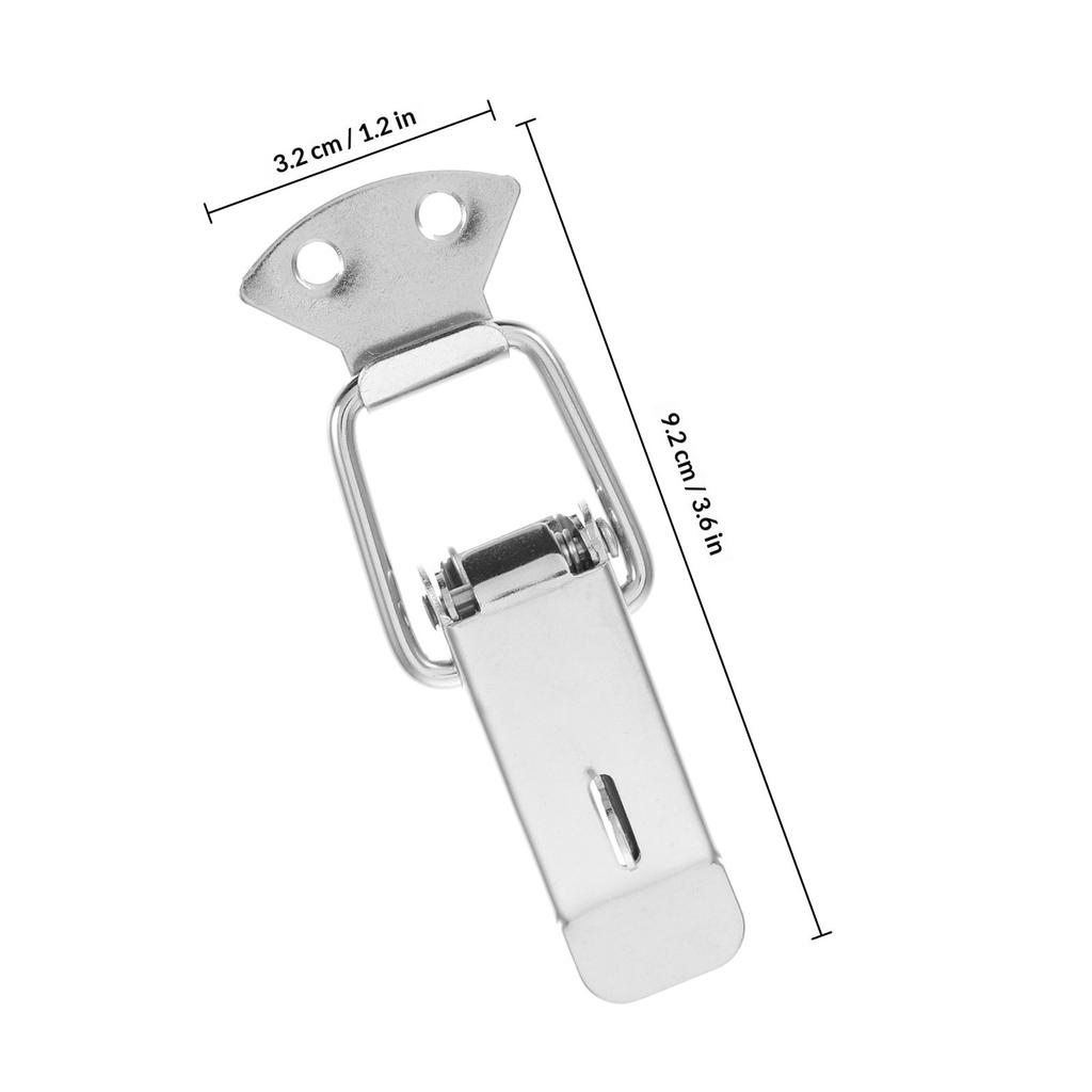 Spring Loaded Toggle Latch Stainless Steel Toggle Lock Padlock Hole Cabinet Wooden Case Toolboxes Chest Trunk Heavy Duty Luggage