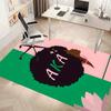AKA Logo9 Printed Absorbent Washable Carpet, Non-Slip Bathroom Mats, Kitchen Rugs, Yoga Mat,Living Room Entrance, Camping Picnic Rugs