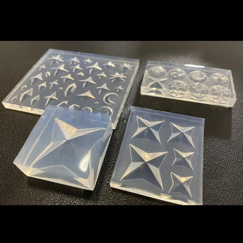 3D Gem Stone Epoxy Resin Molds DIY Jewelry Fondant Mould Cakes Decorating Tools Mini Candy Baking Mold Easy To Clean