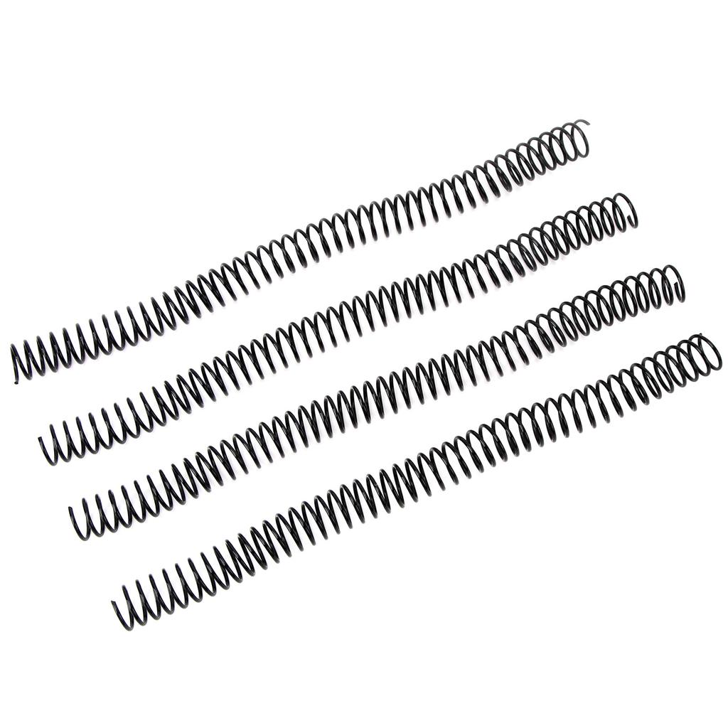 100PCS Spiralbindung Spulen 16mm Durchmesser 48 Zähne 4:1 Binderkämme Rücken für A4 Papier Schwarz