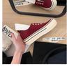 Height Increase Cm Lazy Without Shoelaces Round Head Thick Sole One Pedal Casual Board Shoes Canvas Shoes Board Shoes