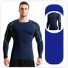 Men's T shirt Tights Sports Elastic quick-drying Compression Long Sleeve Fitness clothing Running Training clothing S M L XL XXL 3XL