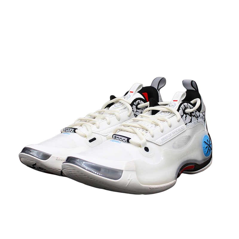 Li-Ning Way of Wade 10 Low Black Flash Men Sneakers White Grey ABAS083-18