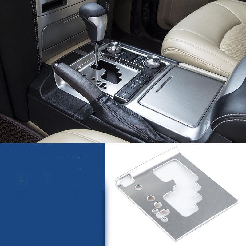 New 304 Stainless Steel Center Console Cover Trim Gear Shift Panel For LC200 2016 2017 2018 Land Cruiser