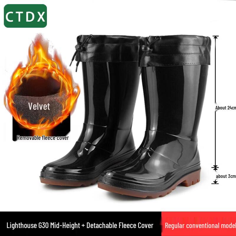 CTDX Men s Anti-Slip Outdoor & Work Rain Boots