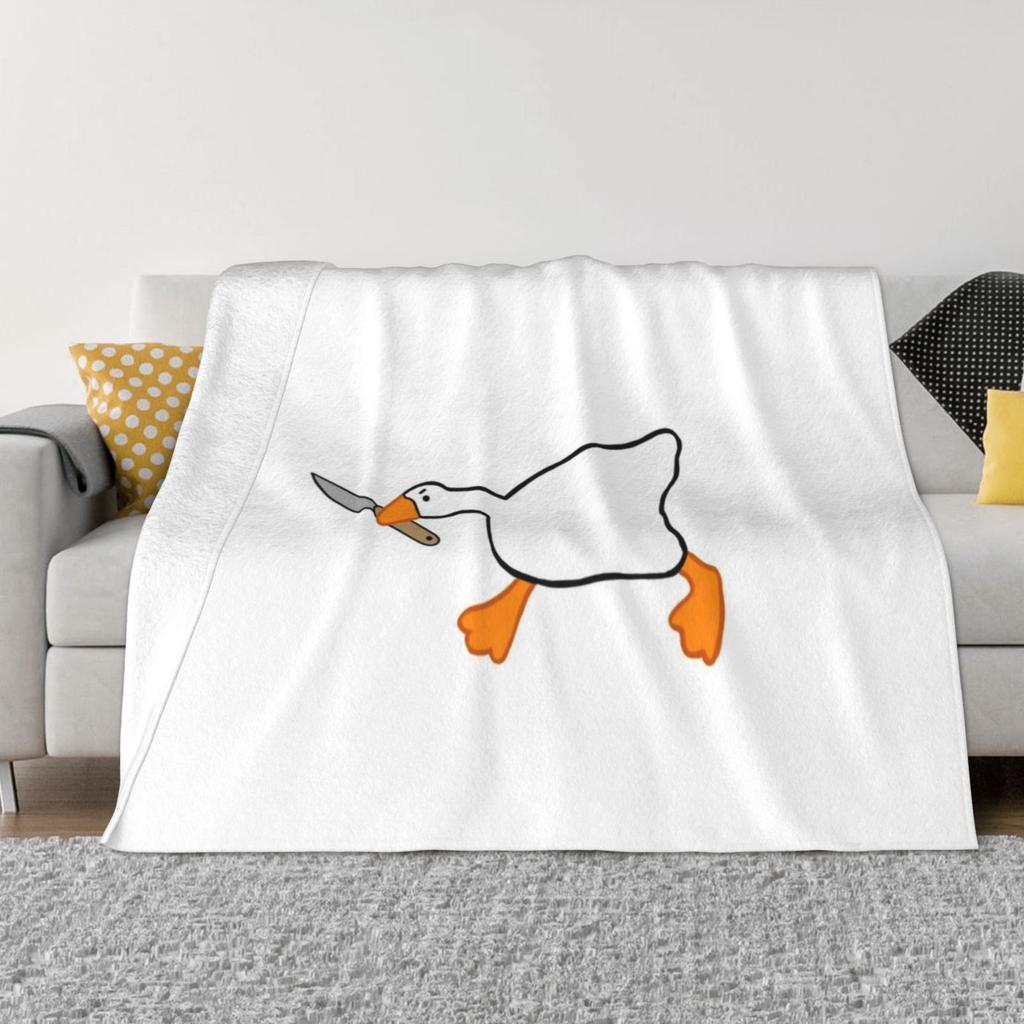 Violent Goose Meme Trend Style Funny Fashion Soft Blanket Angry Goose Violent Goose Goose Meme