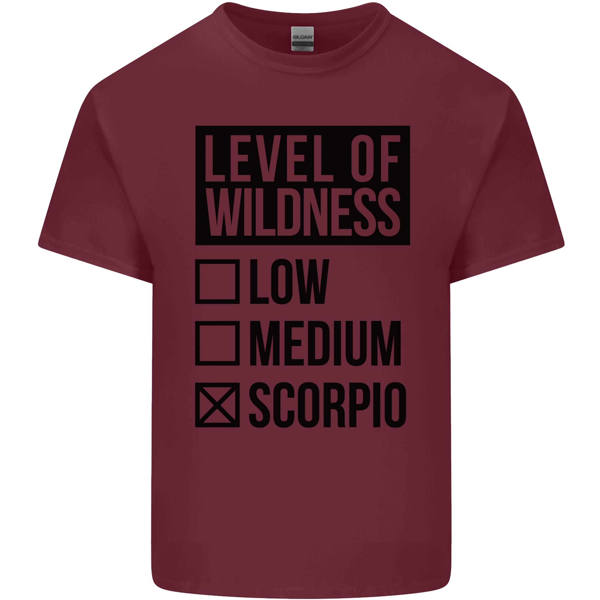 Levels of Wildness Scorpio Unisexs Light Cotton TShirt S