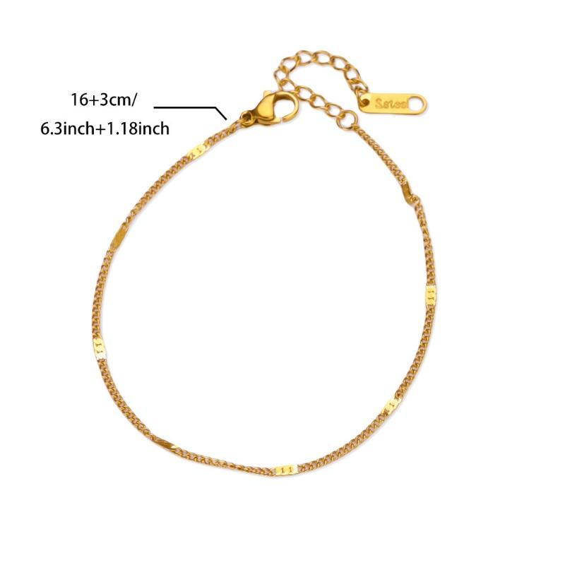 Exquisite cross love bracelet anklet niche design fashionable titanium steel non-fading versatile jewelry