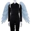 Angel Wings Mardi Gras Halloween Costume Large Black White Party Prop Cosplay Accessory