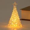 Transparent Christmas Tree Night Light Glowing Xms Eve Candle Lights  Kid Toy Gifts