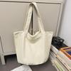 Canvas Shoulder Bag Large Capacity Letter Tote Bag Commuter Shopping Bag Women's Bag