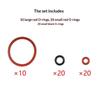 20/50/100 Pcs Silicone O-Ring Seals Maintenance Set Compatible With Jura Series Coffee Machines