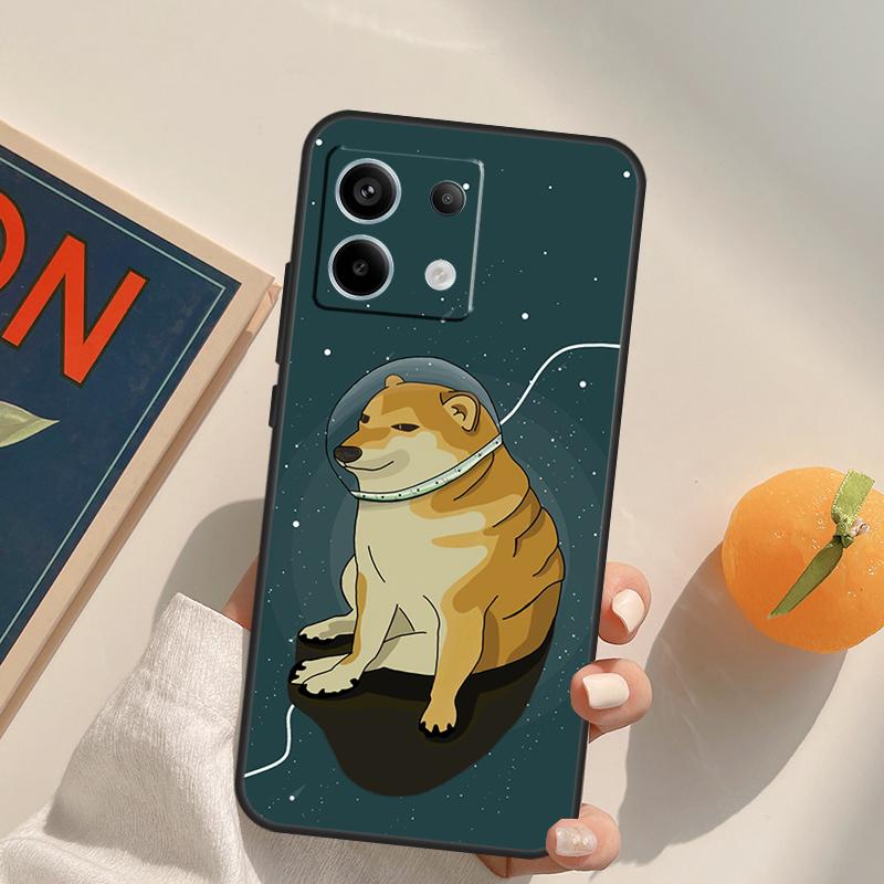 Funny Cheems Doge Funda For Xiaomi Redmi Note 9 10 11 12 13 14 Pro 9S 10S 11S 12S Redmi 13C 10C 12C 14C Case