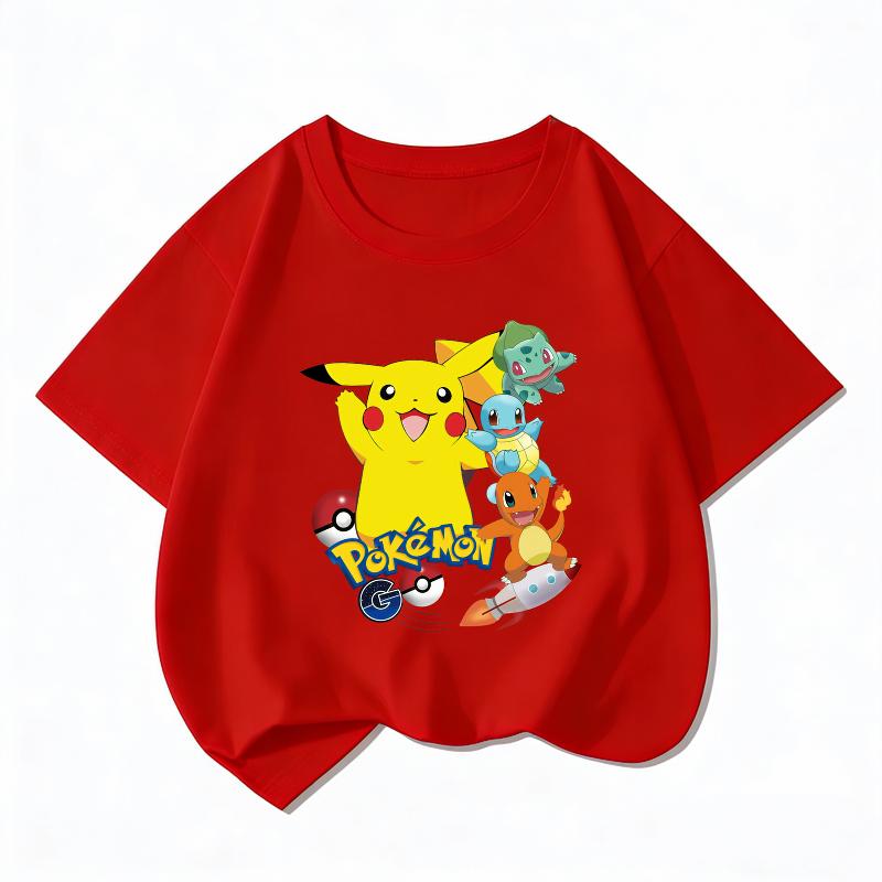 2026 Autumn Winter Cute Pikachu Printed Kids Hoodie Unisex Boys Girls Warm Casual Hooded Sweatshirt 100