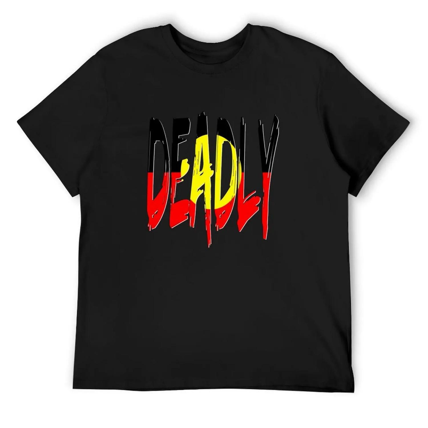 

Deadly - Indigenous Australia T-Shirt sports fans graphic t shirts for a boy Men s t-shirts XXXXXL чорний