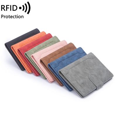 New Passport Bag Simple Buckle Multifunctional ID Bag Men's and Women's Overseas Travel Passport Holder