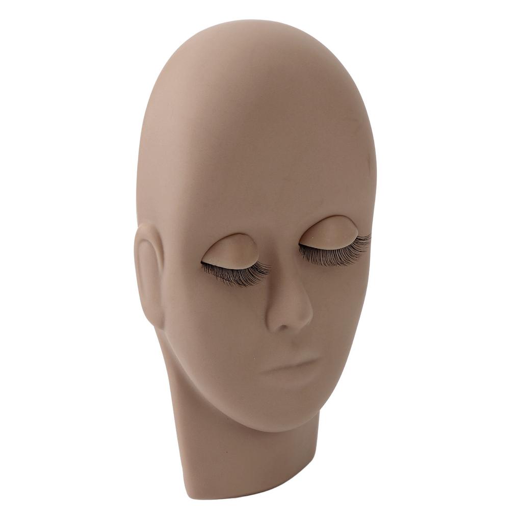 Eyelash Mannequin Head Double Laryer Eyelash Extension Removable Eyelids Makeup Practice Head