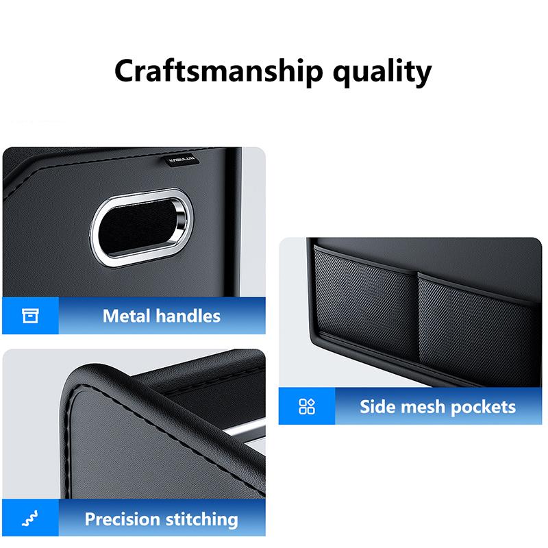 Folding Car Trunk Storage Box Organizer - Portable Car Tool Box Supplies for Car Interior Storage Vehicle Supplies