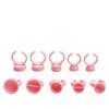 100Pcs Disposable Plastic Large Makeup Pigment Rings Tattoo Glue Holder For Nail Art Eyelash Extension