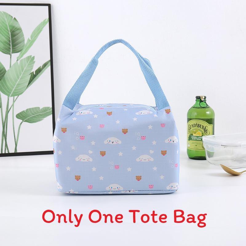 Kuromi Waterproof Cartoon Lunch Bag With Insulated Design For School And Office Use