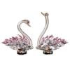 Creative Swan Statue Elegant Crystal Desktop Ornaments Crystal Swan Figurine  Home Decoration