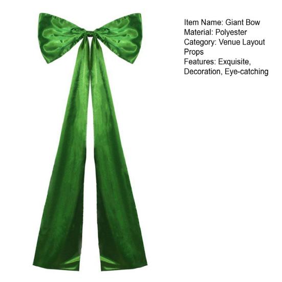 Christmas Tree Topper Bow Large Tree Topper Satin Bow Decoration for Home Wedding Birthday Party Holiday Decor