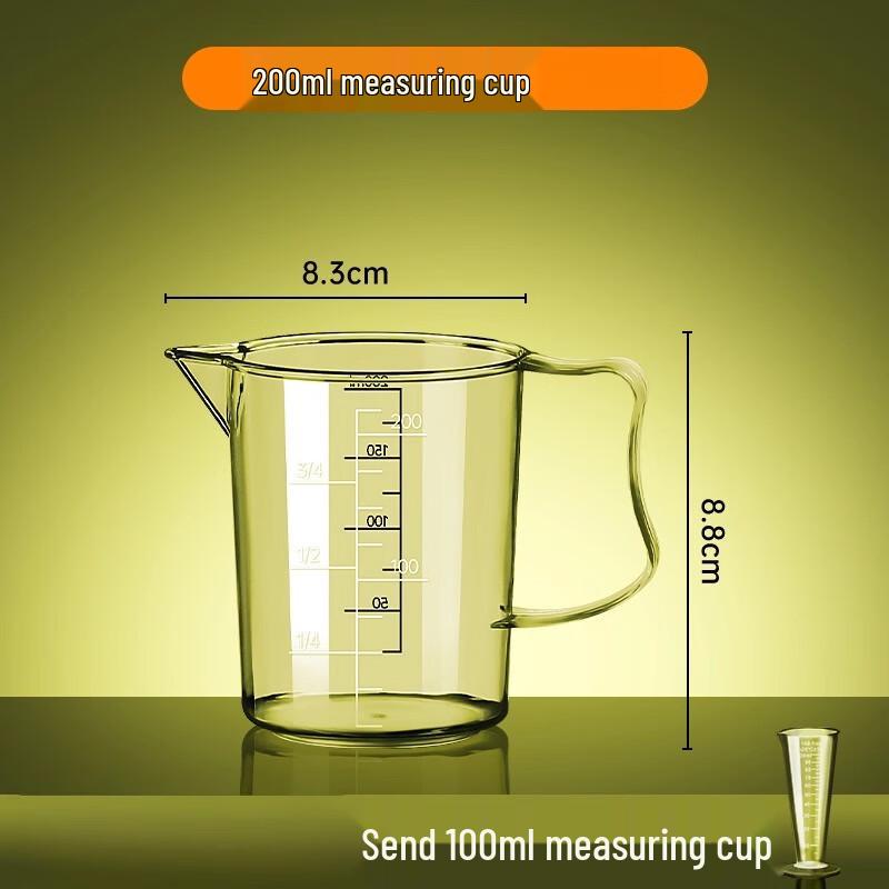 

200ml High-Temperature Plastic Measuring Cups (Set of 10)