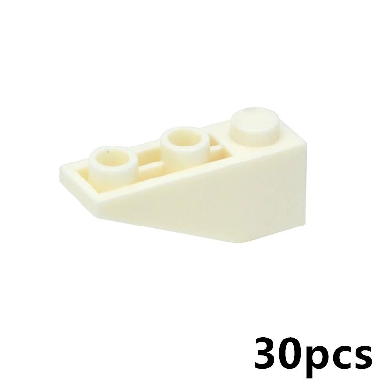 DO-IT-YOURSELF Constructing Blocks 30PCS Technical MOC Components Inverted 33° 3x1 Slope Face Reverse Bricks Attachments Learning-