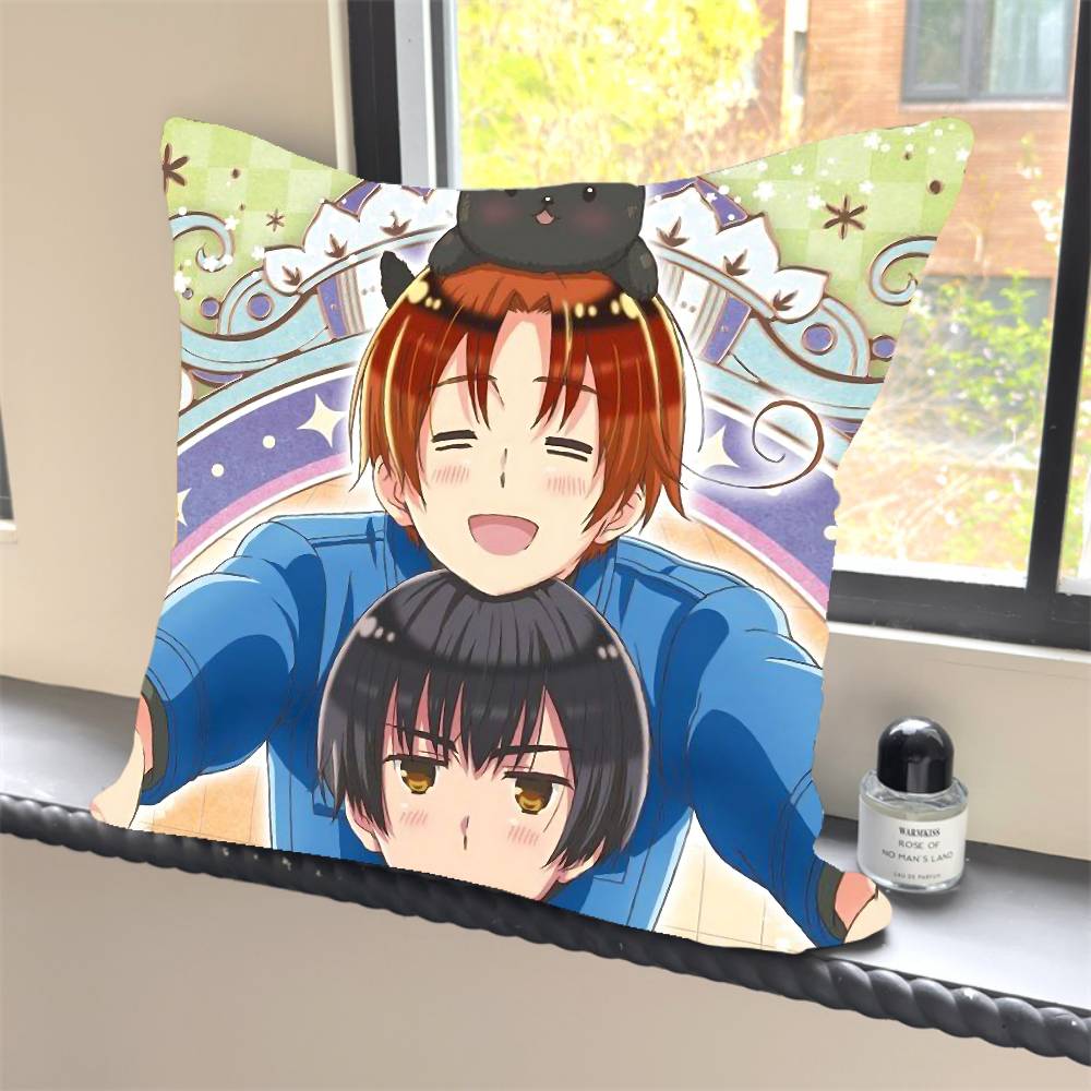 1 st Varm Anime Hetalia Axis Kuddfodral Fyrkantig Sovrum Soffa Fritid Bekväm Kudde Bil Heminredning
