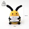 Positive Crochet Doll With Affirmation Card Energy Small Pocket Hug Playful Handmade Creative Ornaments Birthday Present Desktop Decoration
