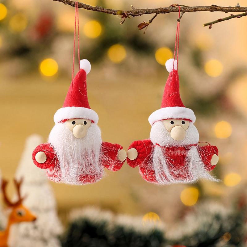 New Year 2026 Christmas Tree Ornament Xmas Doll Santa Claus Hanging Pendant Festival Gifts for Favor Christmas Home Decoration