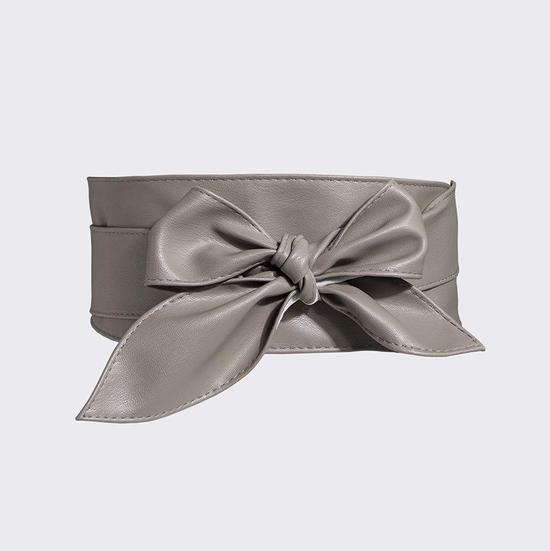 Ladies' Versatile Decorative Belt, Women's Wide Waistband, Soft Leather Ribbon, Women's Waistband, Knotted Belt