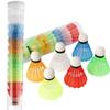 Set Shuttlecocks 612pcs Badminton Foam Balls Colorful Plastic Outdoors Sport