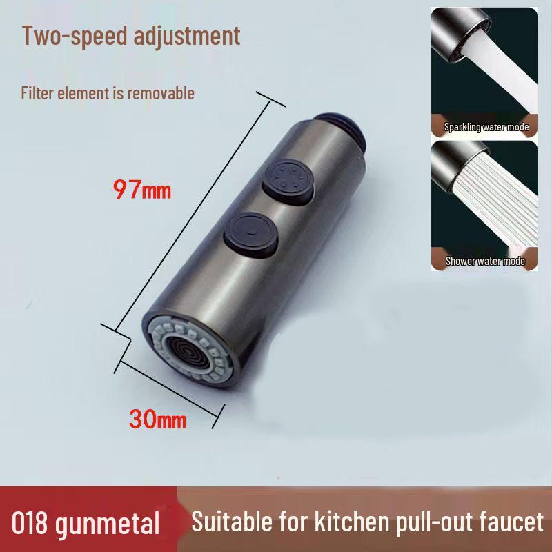 Precision Kitchen Sink Pull-Out Faucet Replacement: Anti-Splash Retractable Shower Nozzle