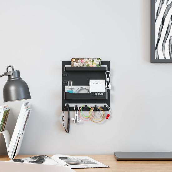 Bedside Shelf Wall Mount Storage Rack Strong Load-bearing Easy Installation Game Console